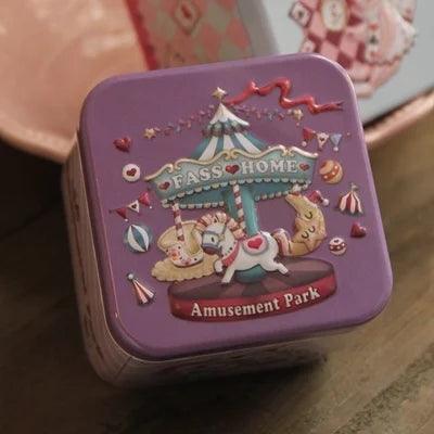 1PCS Exquisite 3D Cartoon Tin Box Biscuit /Tea leaf Sundries Container Case Metal Customizable Wholesale Child Gift Box Square - petguardiansupplies