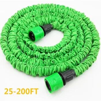 Magic Watering Hose Flexible Expandable Garden Hose Reels Water Hose Pipe Quick Connector Valve Blue Green US/EU 25FT-200FT - petguardiansupplies