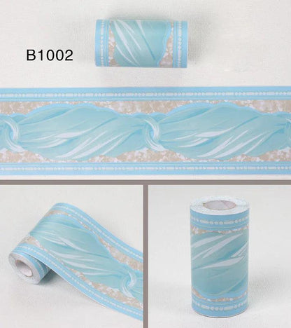 Diy Self-Adhesive Waist Line Wallpaper Bedroom Living Room Skirting Wall Stickers Kitchen Bathroom Waterproof Kindergarten Film - petguardiansupplies