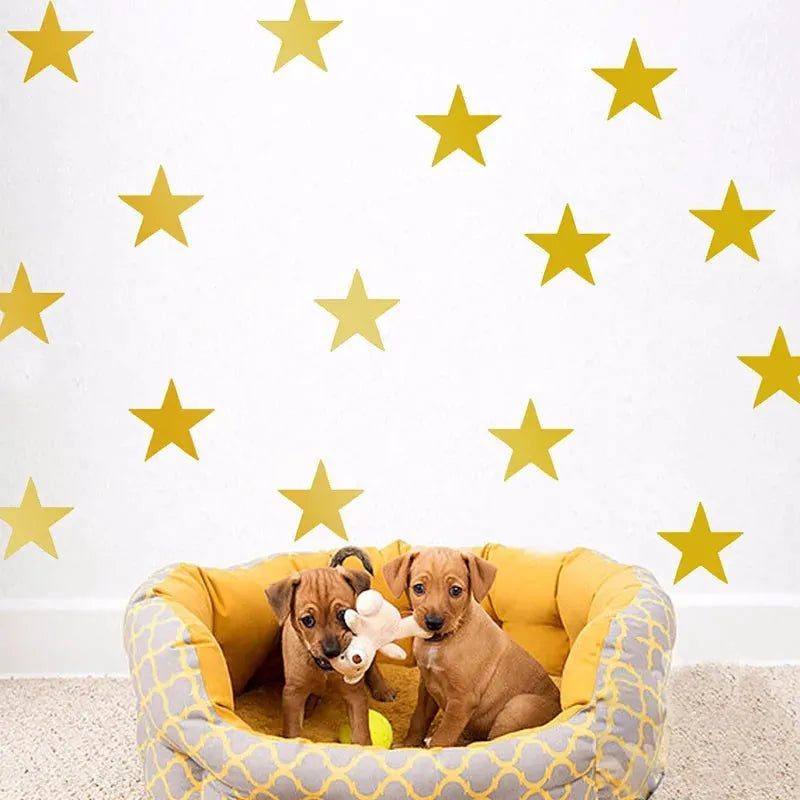 New 45/24pcs Cartoon Starry Wall Stickers For Kids Rooms Home Decor Little Stars Wall Decals Baby Nursery DIY Vinyl Art Mural - petguardiansupplies