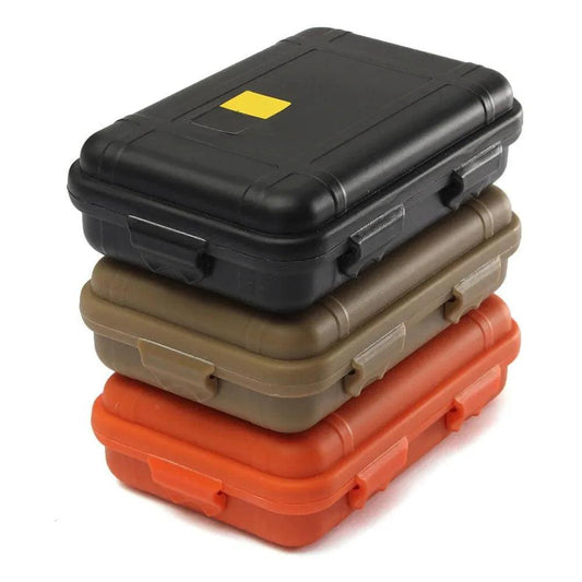 L/S Size Outdoor Plastic Waterproof Airtight Survival Case Container Camping Outdoor Travel Storage Box - petguardiansupplies