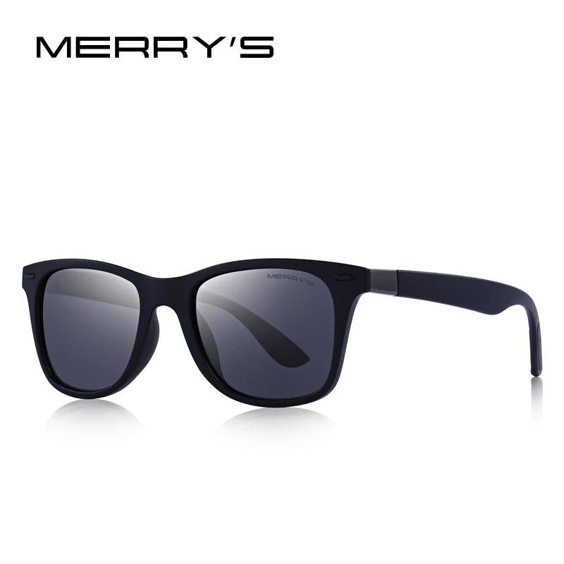 MERRYS DESIGN Men Women Classic Retro Rivet Polarized Sunglasses Lighter Design Square Frame 100% UV Protection S8508 - petguardiansupplies