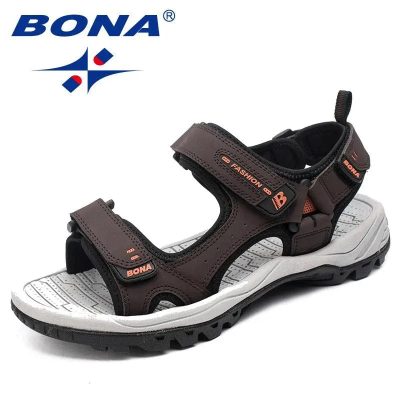 BONA New Classics Style Men Sandals Outdoor Walking Summer Shoes Anti-Slippery Beach Shoes Men Comfortable Soft Free Shipping - petguardiansupplies