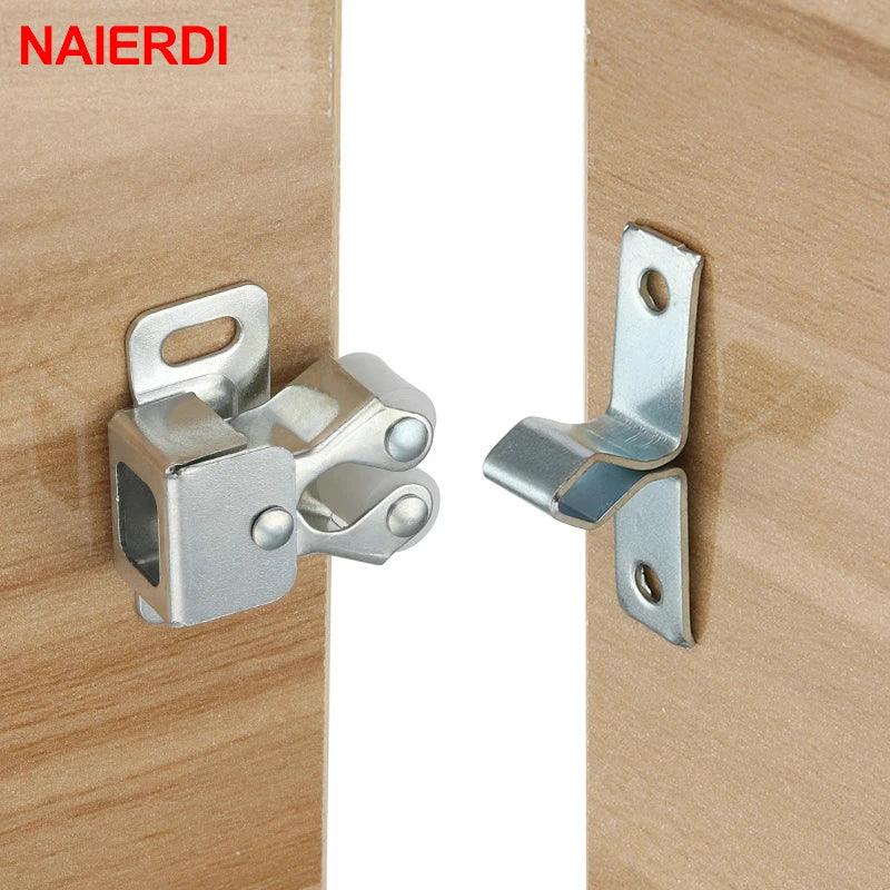 NAIERDI 2-10PCS Door Stop Closer Stoppers Damper Buffer Magnet Cabinet Catches For Wardrobe Hardware Furniture Fittings - petguardiansupplies