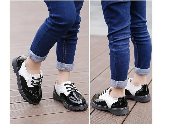 New Spring Summer Autumn Kids Shoes For Boys Girls British Style Children's Casual Sneakers PU Leather Fashion Shoes Formal Soft - petguardiansupplies