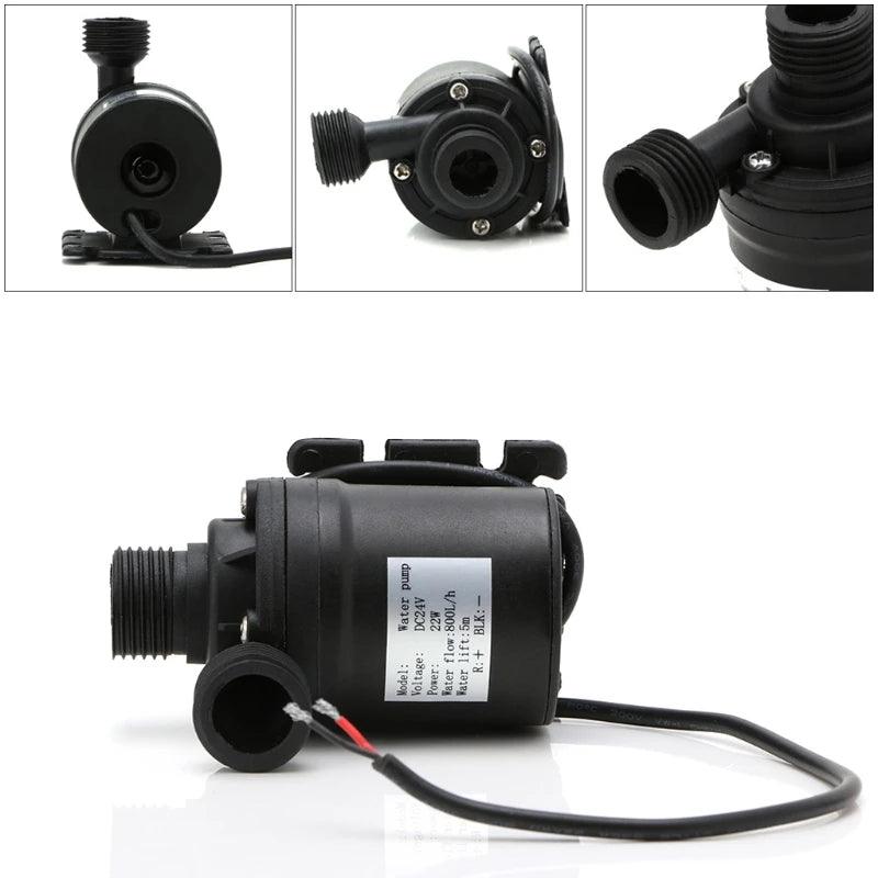 800L/H 5M DC 12V 24V Solar Brushless Motor Hot Water Circulation Water Pump -B119 - petguardiansupplies