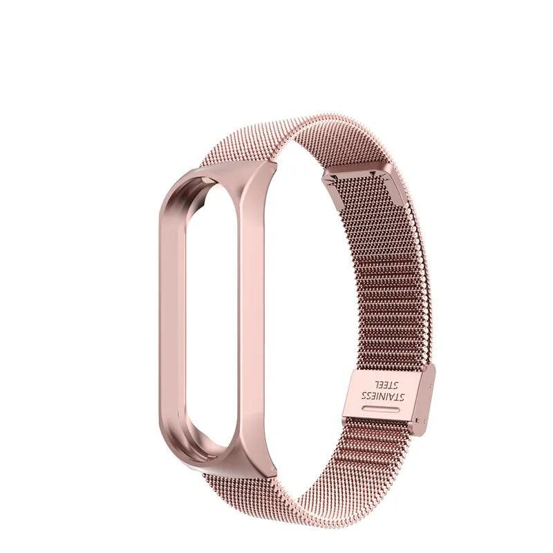 Metal Strap bracelet for Xiaomi mi band 7 6 5 3 4 strap Stainless Steel MiBand 4 Smart Wrist Strap for xiao mi miband 4 3 straps - petguardiansupplies