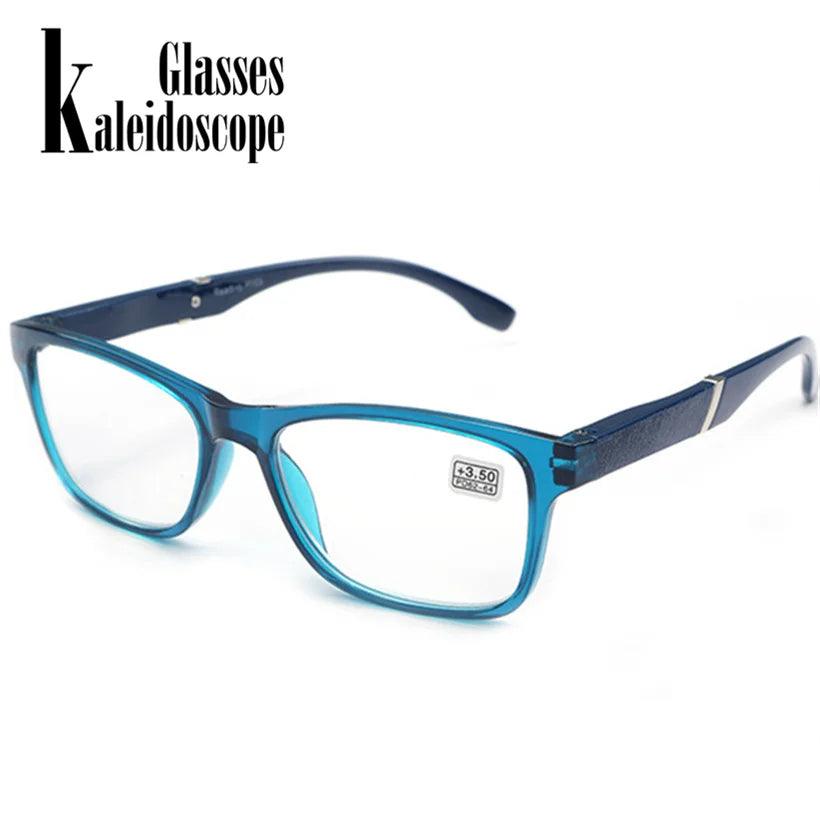 Kaleidoscope Glasses Hyperopia Reading Glasses Men Women Resin Lens Presbyopic Reading Glasses 1.5 +2.0 +2.5 +3.0 +3.5+4.0 - petguardiansupplies