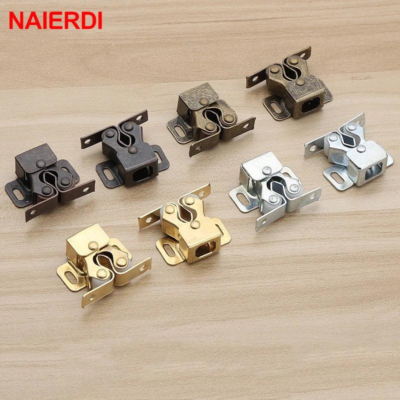 NAIERDI 2-10PCS Door Stop Closer Stoppers Damper Buffer Magnet Cabinet Catches For Wardrobe Hardware Furniture Fittings - petguardiansupplies