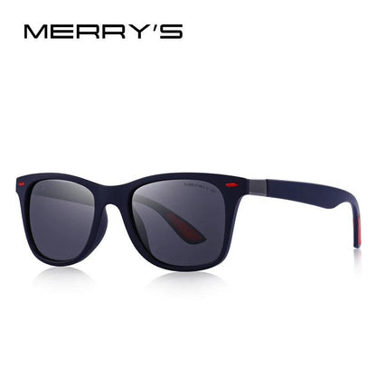 MERRYS DESIGN Men Women Classic Retro Rivet Polarized Sunglasses Lighter Design Square Frame 100% UV Protection S8508 - petguardiansupplies