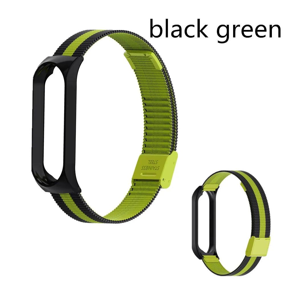 Metal Strap bracelet for Xiaomi mi band 7 6 5 3 4 strap Stainless Steel MiBand 4 Smart Wrist Strap for xiao mi miband 4 3 straps - petguardiansupplies