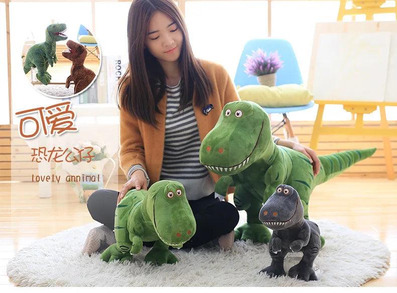 1pc 40-100cm New Dinosaur Plush Toys Cartoon Tyrannosaurus Cute Stuffed Toy Dolls for Halloween Christmas Birthday Gift - petguardiansupplies