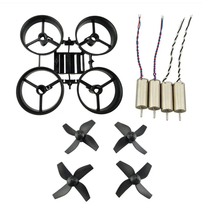 Furibee F36 DIY Mini RC Drone 65mm Wheelbase Frame Kit W/ Propeller 4Pcs 615 Motors JJRC H36 Eachine E010 Red Black White - petguardiansupplies