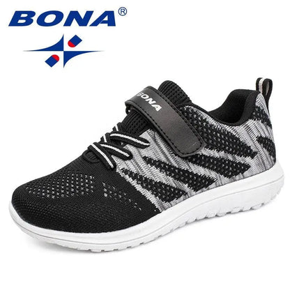 BONA New Arrival Popular Style Children Casual Shoes Mesh Sneakers Boys & Girls Flat Child Running Shoes Light Fast Free Shippin - petguardiansupplies