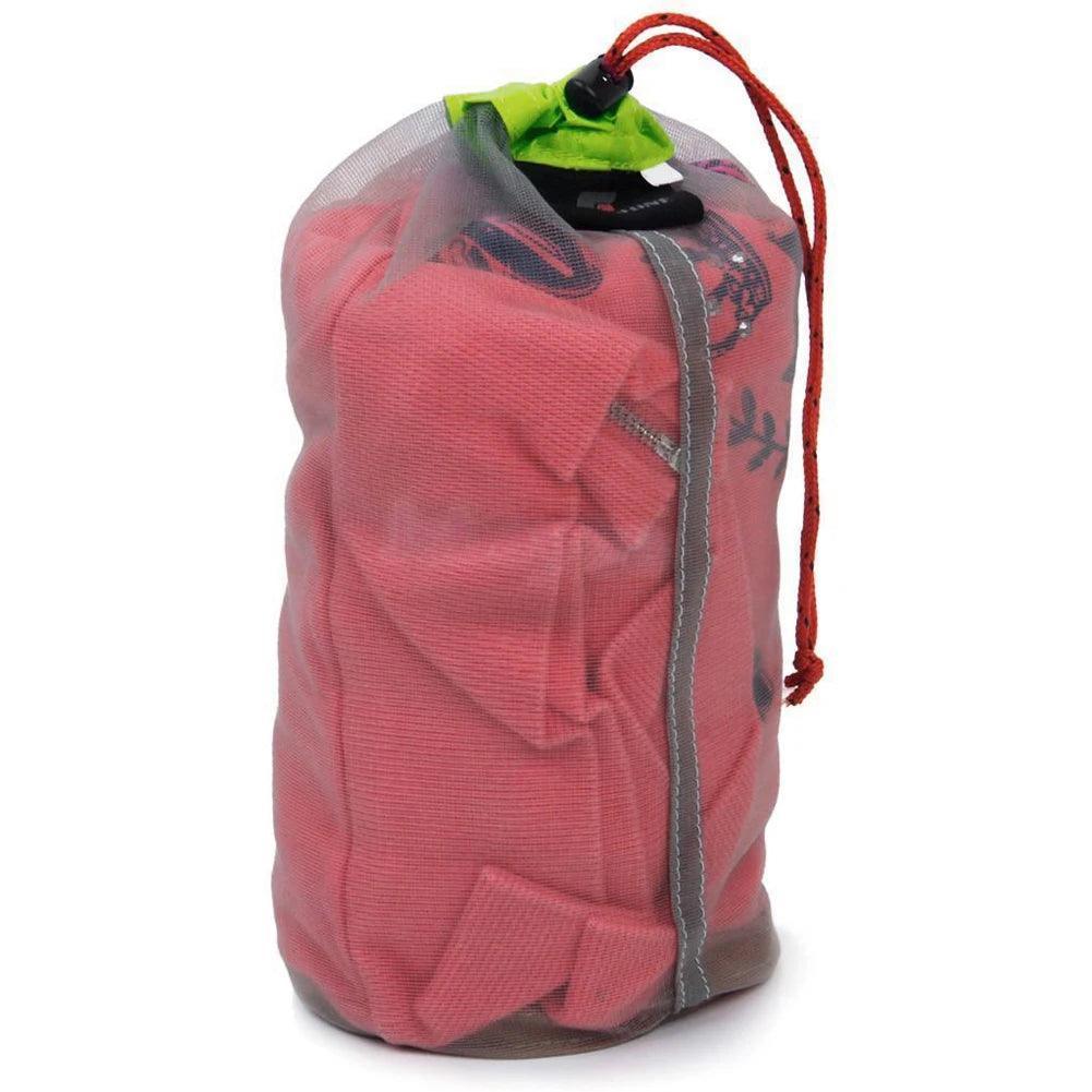 Portable Travel Camping Sports Ultralight Mesh Storage Bag Stuff Sack Drawstring Outdoor Camping Travel Storage Bag Outdoor Tool - petguardiansupplies