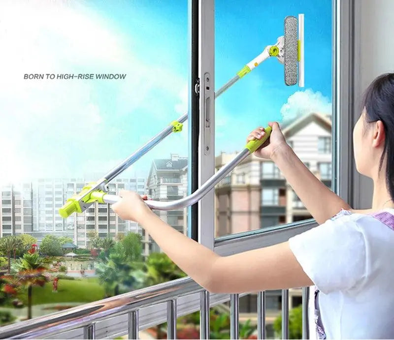 Eworld Hot Upgraded Telescopic High-rise Window Cleaning Glass Cleaner Brush For Washing Window Dust Brush Clean Windows Hobot - petguardiansupplies