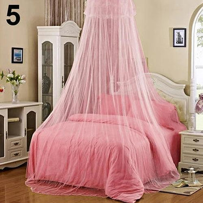 Elegant Lace Insect Bed Canopy Netting Curtain Round Dome Mosquito Net Bedding - petguardiansupplies