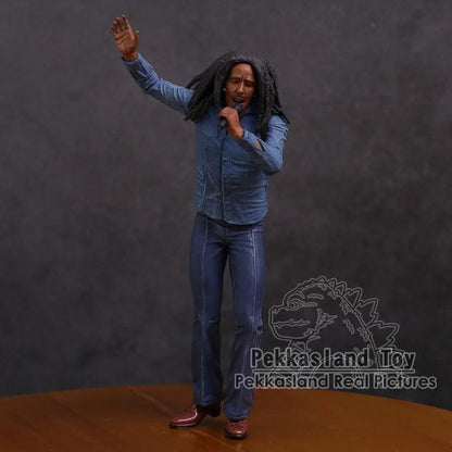 Bob Marley Music Legends Jamaica Singer & Microphone PVC Action Figure Collectible Model Toy 18cm - petguardiansupplies