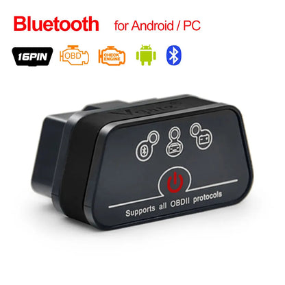 Vgate Icar2 Bluetooth-compatible/Wifi OBD2 Diagnostic Tool ELM327 OBD2 Scanner Mini ELM 327 WiFi for Android/IOS/PC Code Reader - petguardiansupplies