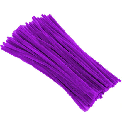 50Pcs 30cm Colorful Chenille Stems Pipe Cleaners For Diy Kids Diy Plush Educational Toys Handmade Art Crafts Supplies - petguardiansupplies