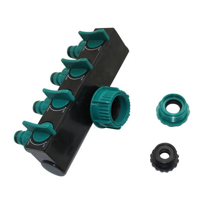 1/2"-3/4"-1" Hose Splitters Irrigation Adapter 4-way Water Hose Connectors European standard Female Thread Tap Connectors 1 Pc - petguardiansupplies