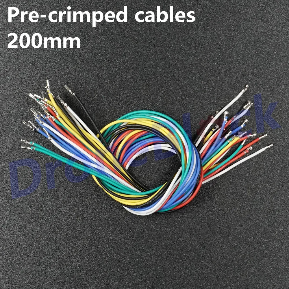 24Pcs JST GH 1.25 Pre-crimped Cables 6 colors Pixhawk2 Pixhack Pixracer Pixhawk4 PXFmini GPS Telemetry OSD Silicone Wire 200mm - petguardiansupplies