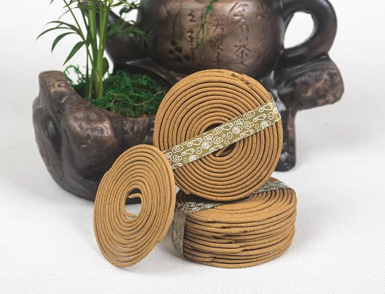 Y 48pcs/box Natural Coil Incense Aromatherapy Fragrance Indoors Indian Buddhist Sandalwood Incense Without Censer Home Fragrance - petguardiansupplies