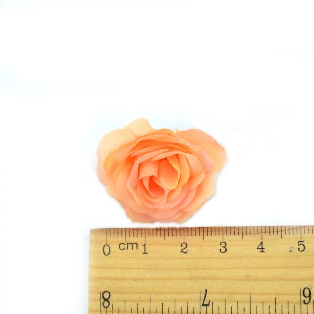 10/50/100pcs 2.5cm Mini Silk Artificial Rose Flower Heads For Wedding Party Home Decoration DIY Accessories Fake Flowers Craft - petguardiansupplies