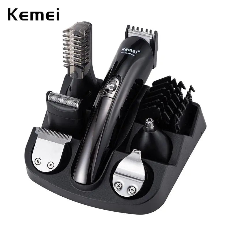 Kemei Hair Clipper Barber Hair Trimmer Electric Clipper Razor Shaver Beard Trimmer Men Shaving Machine Cutting Nose Trimmer - petguardiansupplies