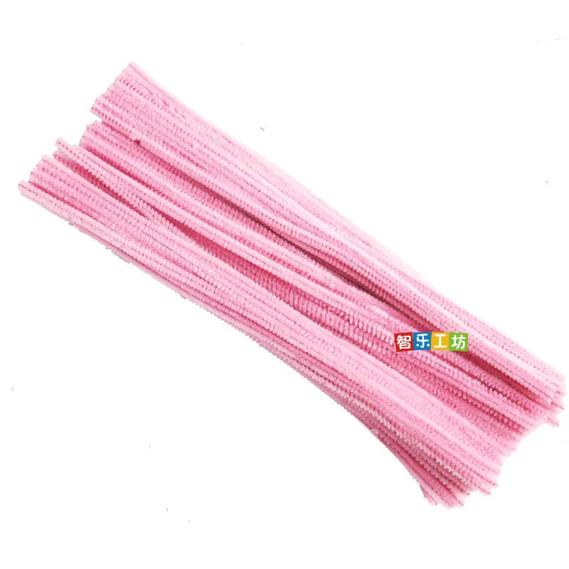 50Pcs 30cm Colorful Chenille Stems Pipe Cleaners For Diy Kids Diy Plush Educational Toys Handmade Art Crafts Supplies - petguardiansupplies