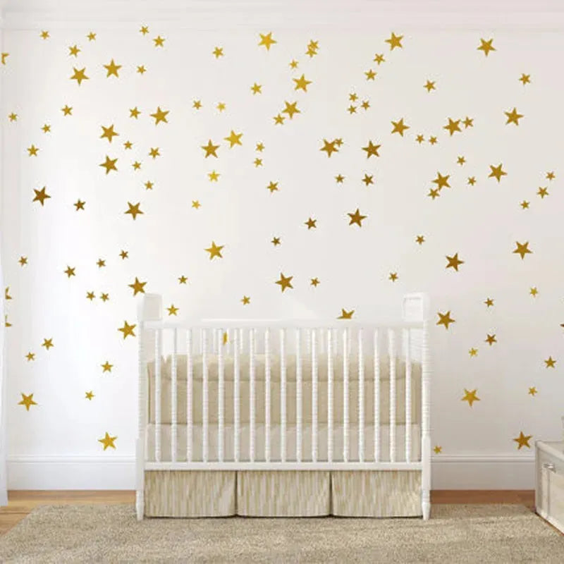 New 45/24pcs Cartoon Starry Wall Stickers For Kids Rooms Home Decor Little Stars Wall Decals Baby Nursery DIY Vinyl Art Mural - petguardiansupplies