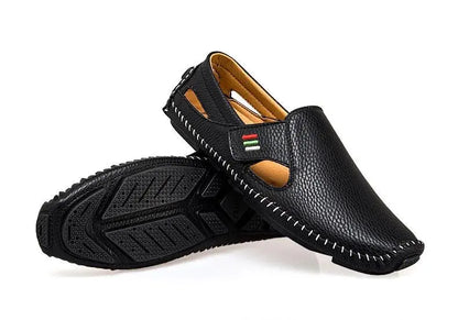 MIXIDELAI Fashion Moccasins For Men Loafers Summer Walking Breathable Casual Shoes Men Hook&loop Driving Boats Men Shoes Flats - petguardiansupplies