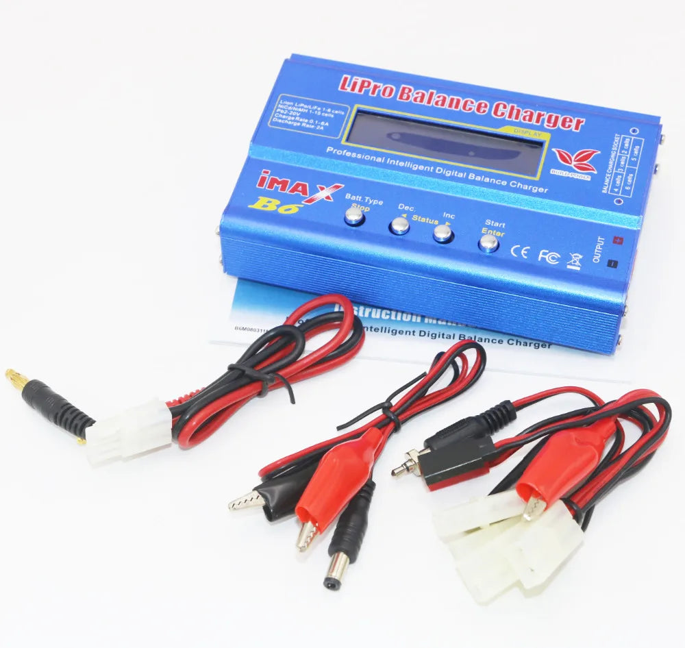 IMAX B6 80W Battery Charger Lipo NiMh Li-ion Ni-Cd Digital Lipro Balance Charger Discharger + AC Power 12V 5A Adapter For Rc Car - petguardiansupplies