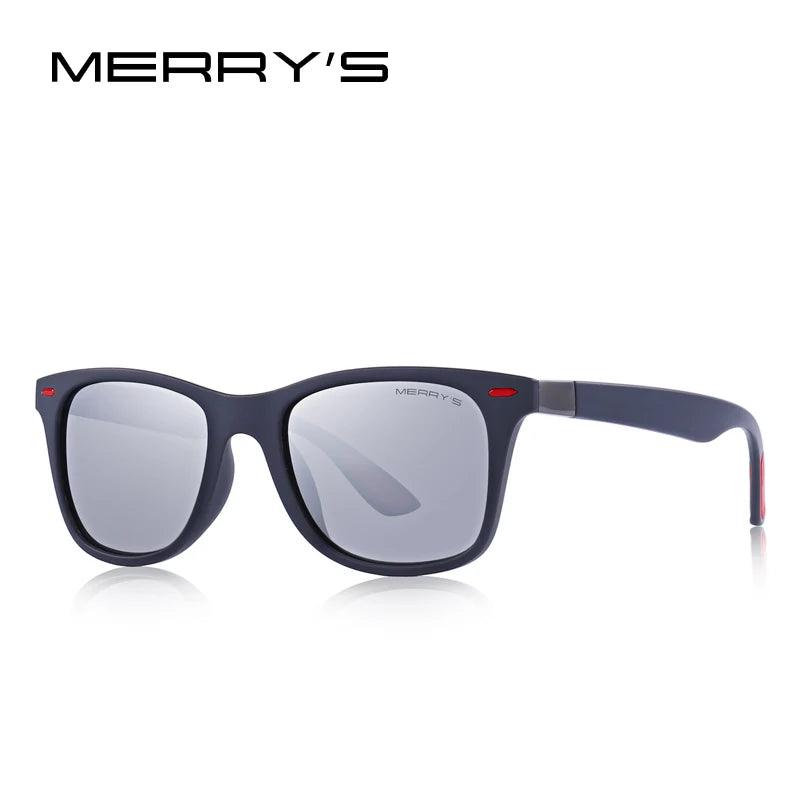 MERRYS DESIGN Men Women Classic Retro Rivet Polarized Sunglasses Lighter Design Square Frame 100% UV Protection S8508 - petguardiansupplies