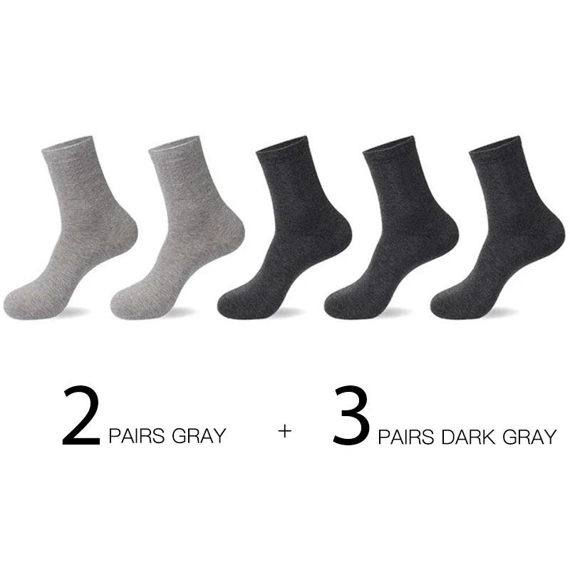 HSS 5pairs/lot High Quality Men Cotton Socks New Casual Business Summer Thin Black Socks Deodorant Breathable Man Long Sock - petguardiansupplies