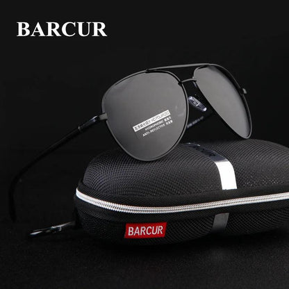 BARCUR Eyewear Accessories Men Sunglasses Male Hot Male Sun Glasses Polarized Sunglasses for Men Glasses - petguardiansupplies