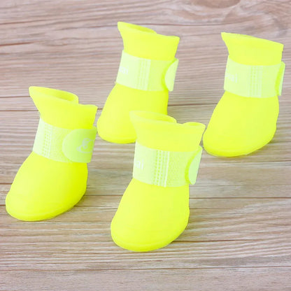 Hot Sale Summer Pet Dog Shoes Waterproof Pet Rain Shoes for Dog Puppy Rubber Boots Durable Shoes - petguardiansupplies