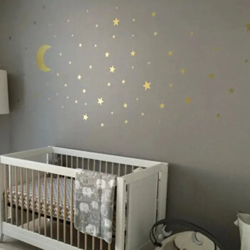 New 45/24pcs Cartoon Starry Wall Stickers For Kids Rooms Home Decor Little Stars Wall Decals Baby Nursery DIY Vinyl Art Mural - petguardiansupplies