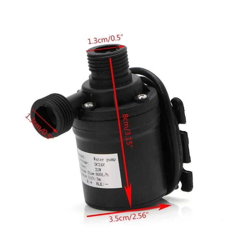 800L/H 5M DC 12V 24V Solar Brushless Motor Hot Water Circulation Water Pump -B119 - petguardiansupplies