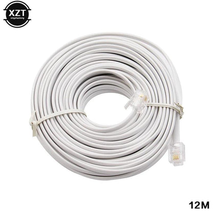 30M/15M/12M/9M/6M/3M RJ11 6P4C Telephone Extension Cable Connector HOT SALE - petguardiansupplies