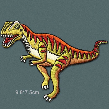 Dinosaur Jurassic Park Embroidered Iron On Clothes Patch For Clothing Stickers Garment Apparel Accessories - petguardiansupplies