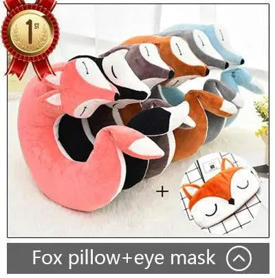 HazyBeauty U Shape Memory Foam Pillow Plane Fruits Watermelon Shape Traveling Airplane Pillow U-shape Neck Pillows 28x30cm - petguardiansupplies