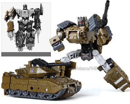 Haizhixing 5 IN 1 Transformation Robot Car Toys Anime Devastator Aircraft Tank Model KO Boys Truck Collection Kid Adult Gift - petguardiansupplies