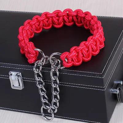 High Quality Upgraded color collar Large Dog German Shepherd walk the dog P chain necklet Pet For Medium and large Dogs - petguardiansupplies