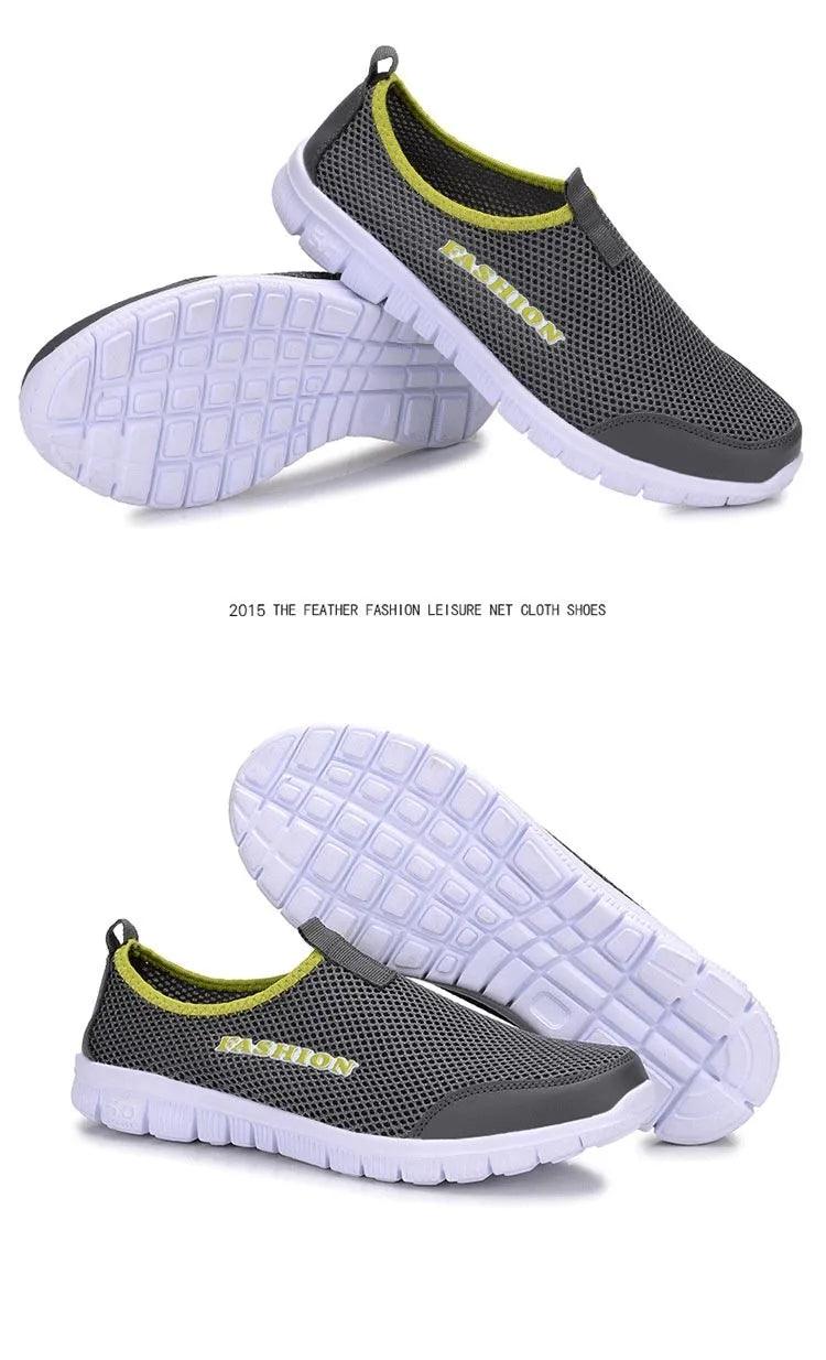 Men Shoes 2020 Summer Sneakers Comfortable Casual Shoes Mesh Breathable Sneakers For Men Footwear Plus Size 38-46 - petguardiansupplies