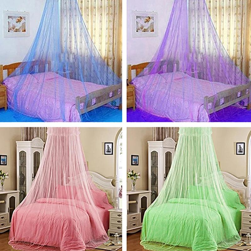 Elegant Lace Insect Bed Canopy Netting Curtain Round Dome Mosquito Net Bedding - petguardiansupplies