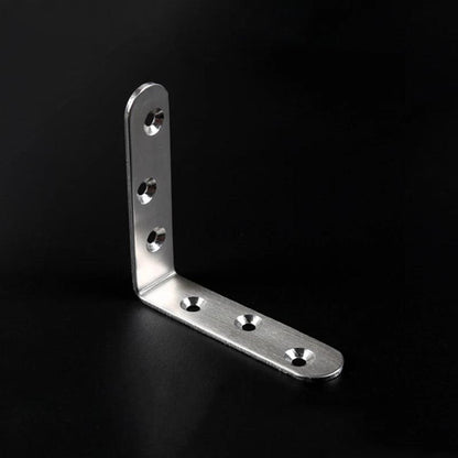 KAK 10PCS Stainless Steel Angle Corner Brackets Fasteners Protector Seven Size Corner Stand Supporting Furniture Hardware - petguardiansupplies