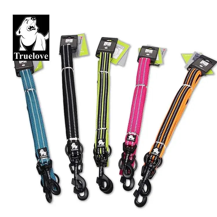 Truelove 7 In 1 Multi-Function Adjustable Dog Lead Hand Free Pet Training Leash Reflective Multi-Purpose Dog Leash Walk 2 Dogs - petguardiansupplies