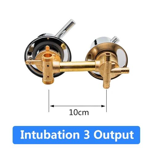 2/3/4/5 Ways Water Outlet Screw Thread Center Distance 10cm 12.5cm Mixing Valve Brass Bathroom Shower Mixer Faucet Tap Cabin - petguardiansupplies