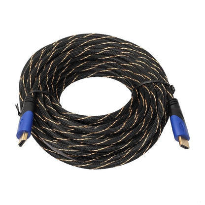 10m/15m Long HDMI-compatible 1.4 Cable AV 1080P HD 3D Gold Plated Connection New Braided Male cables for PS3 Xbox HDTV - petguardiansupplies